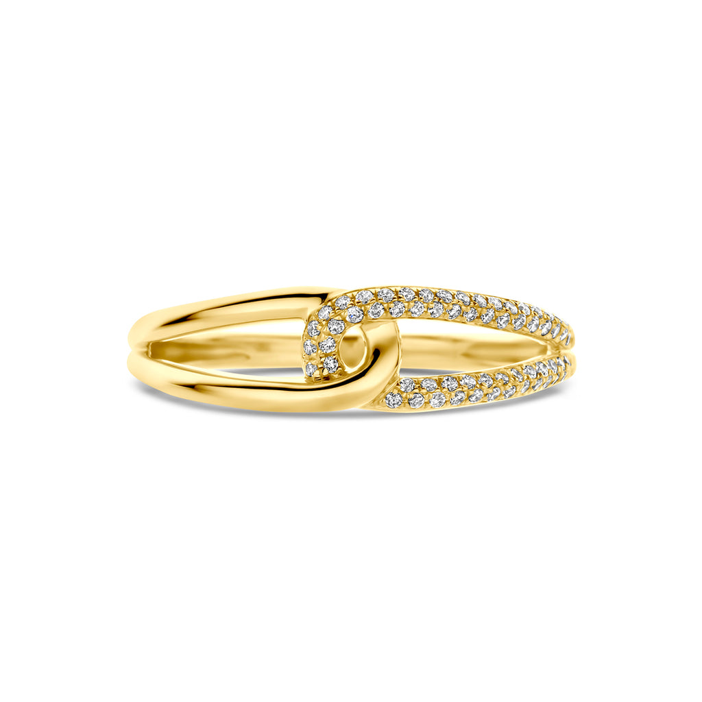 Ring diamant 0.14ct h si