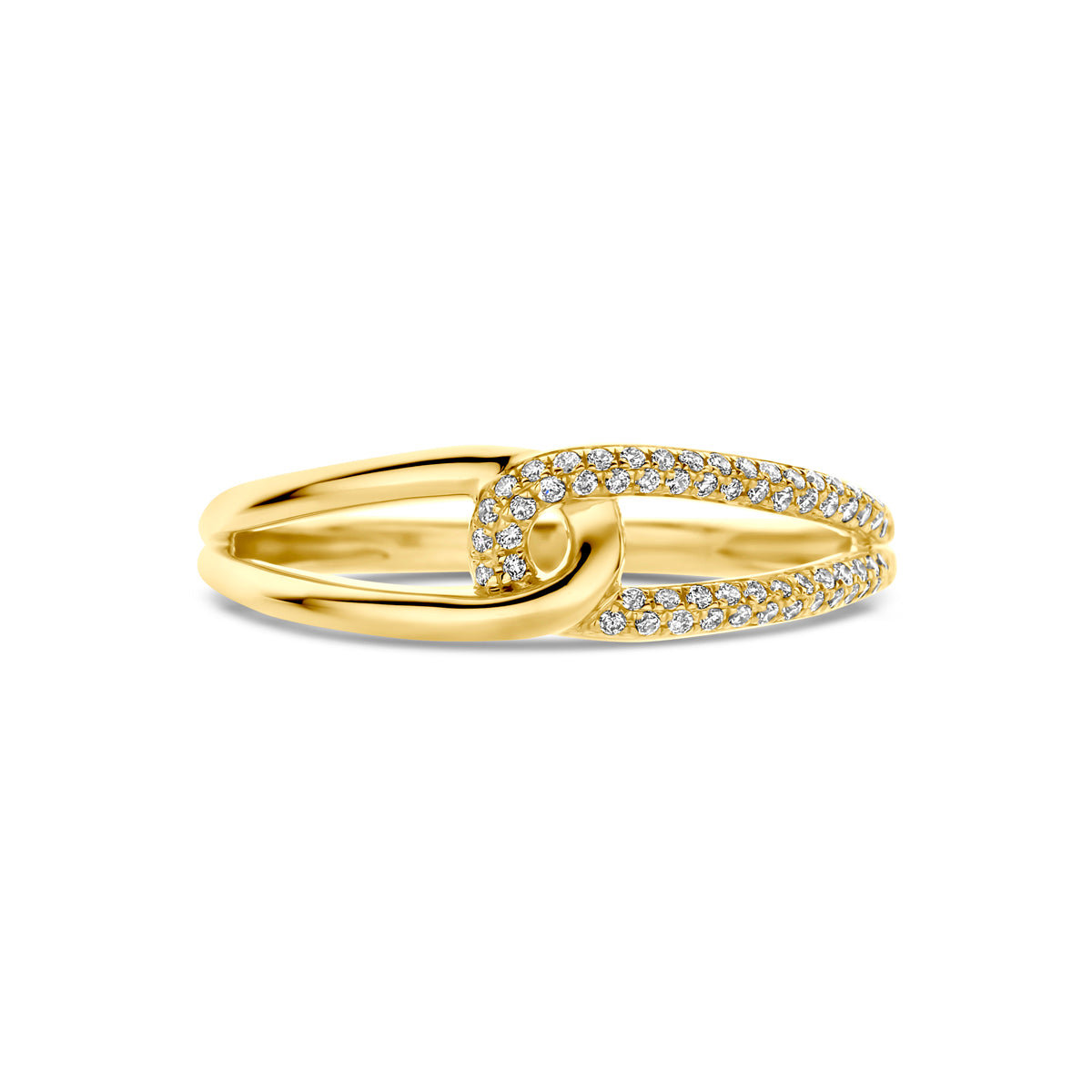 Ring diamant 0.14ct h si