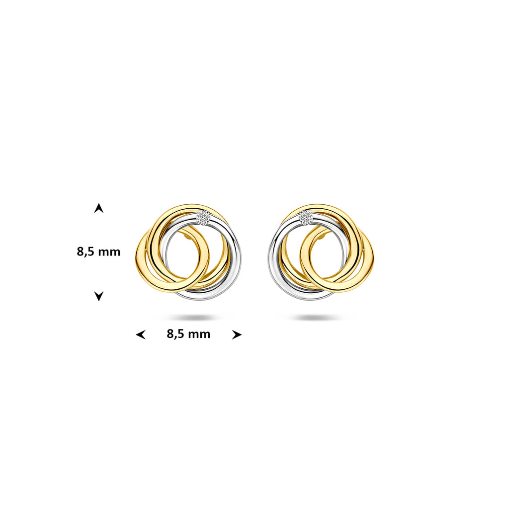Oorknoppen diamant 0.02ct (2x0.01ct) h si