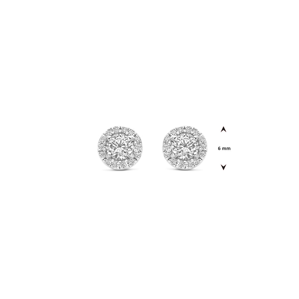 oorknoppen zirkonia 6 mm
