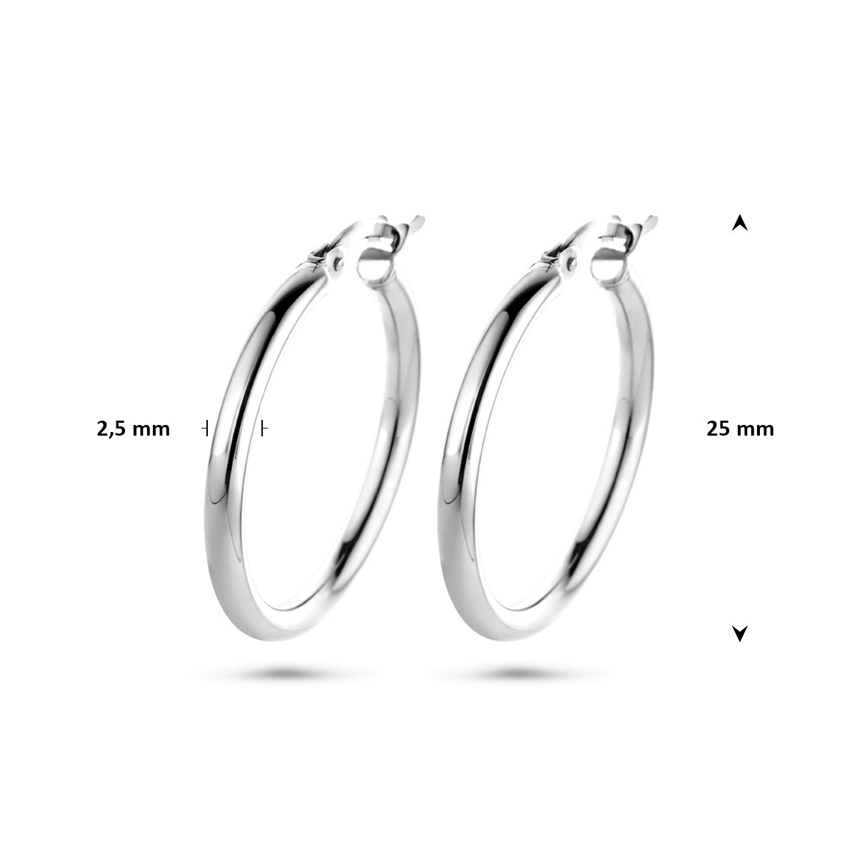 Oorringen ronde buis 2.5 mm