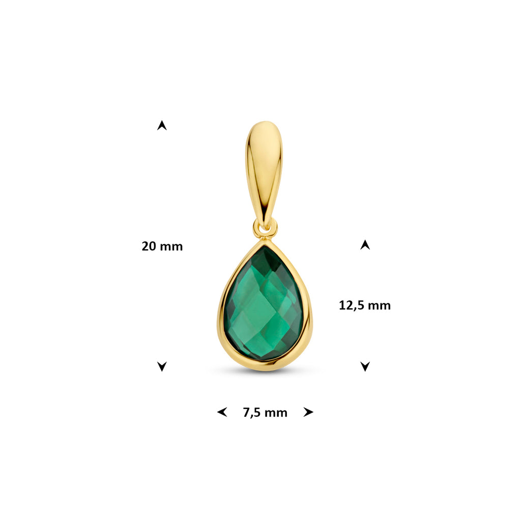 Hanger groen agaat