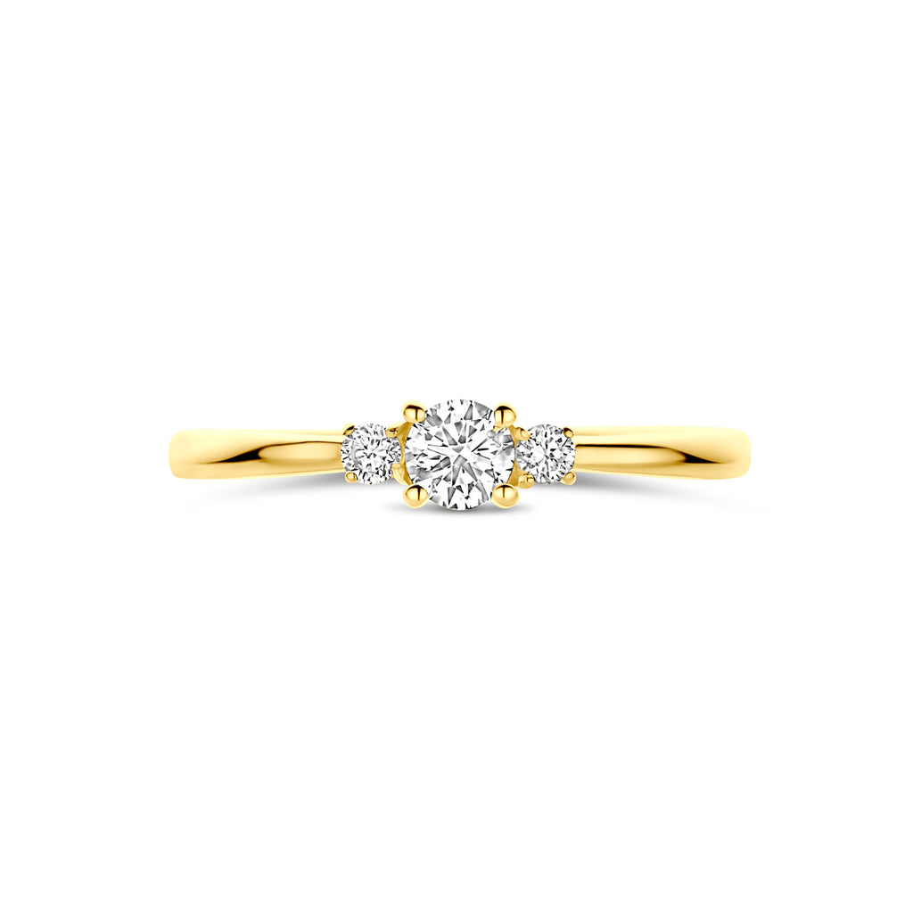 ring lab grown diamant 0.25ct h si