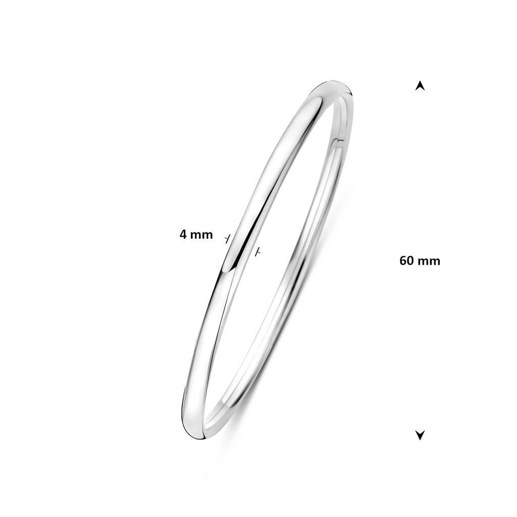 Bangle dop 4 mm ovale buis