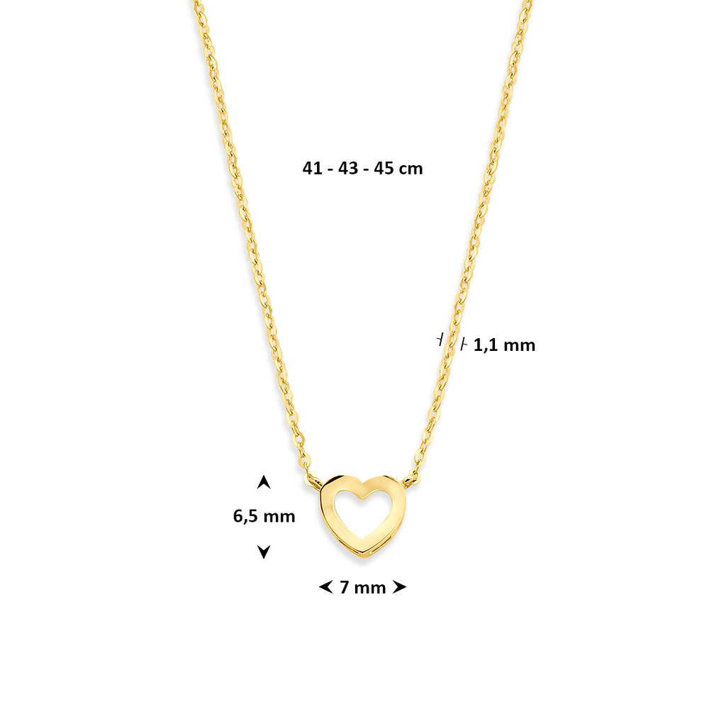 Collier hart 41 + 4 cm