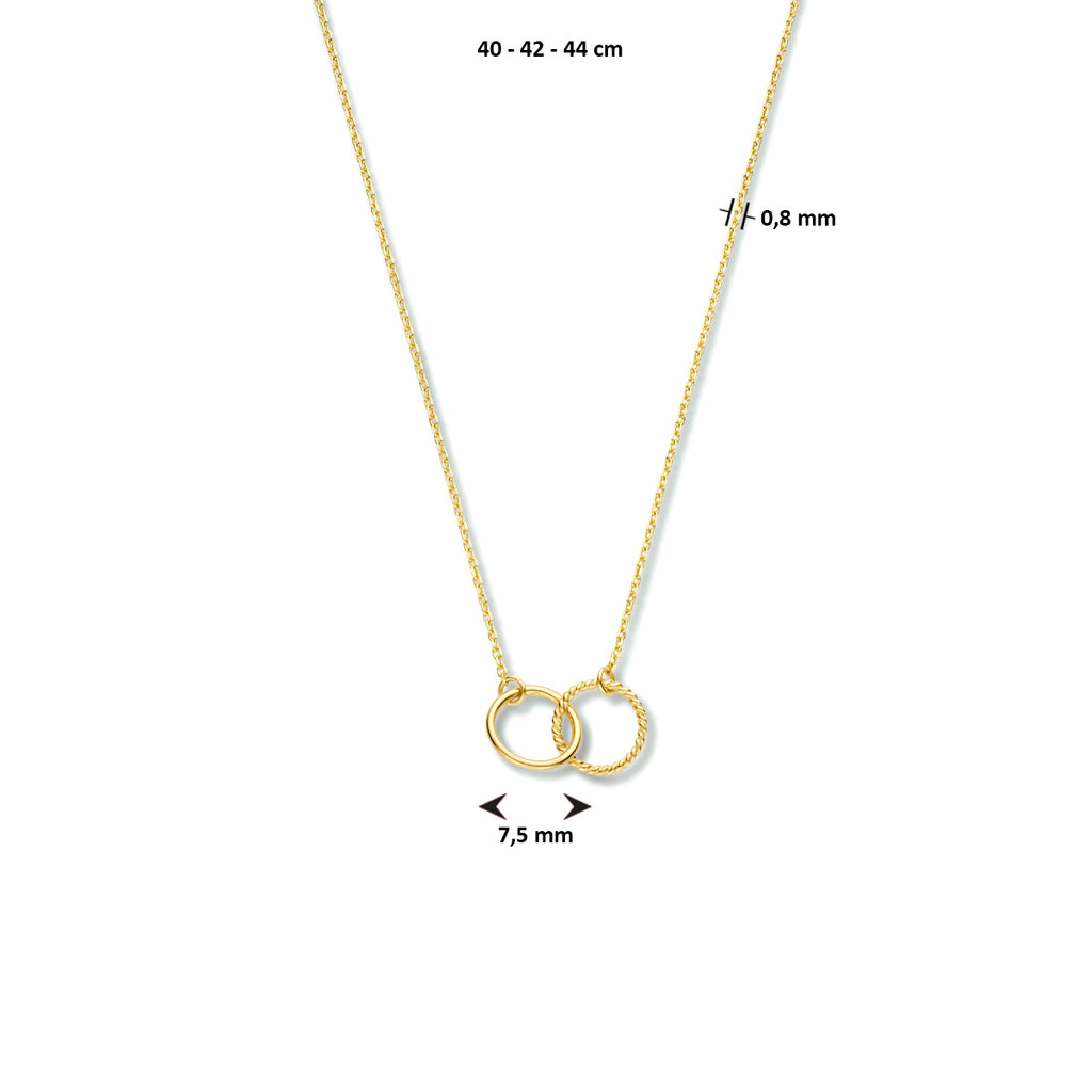 Collier rondjes 40 - 42 - 44 cm