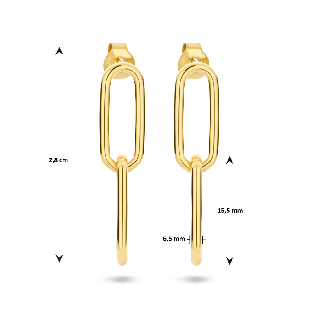 Oorhangers - verguld zilver