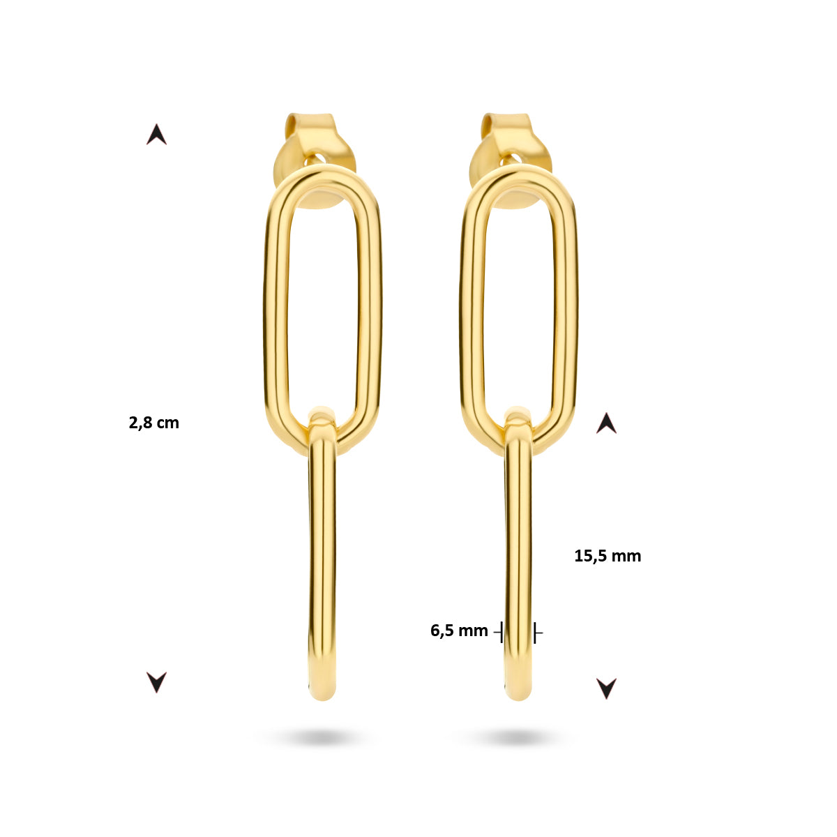 Oorhangers - verguld zilver