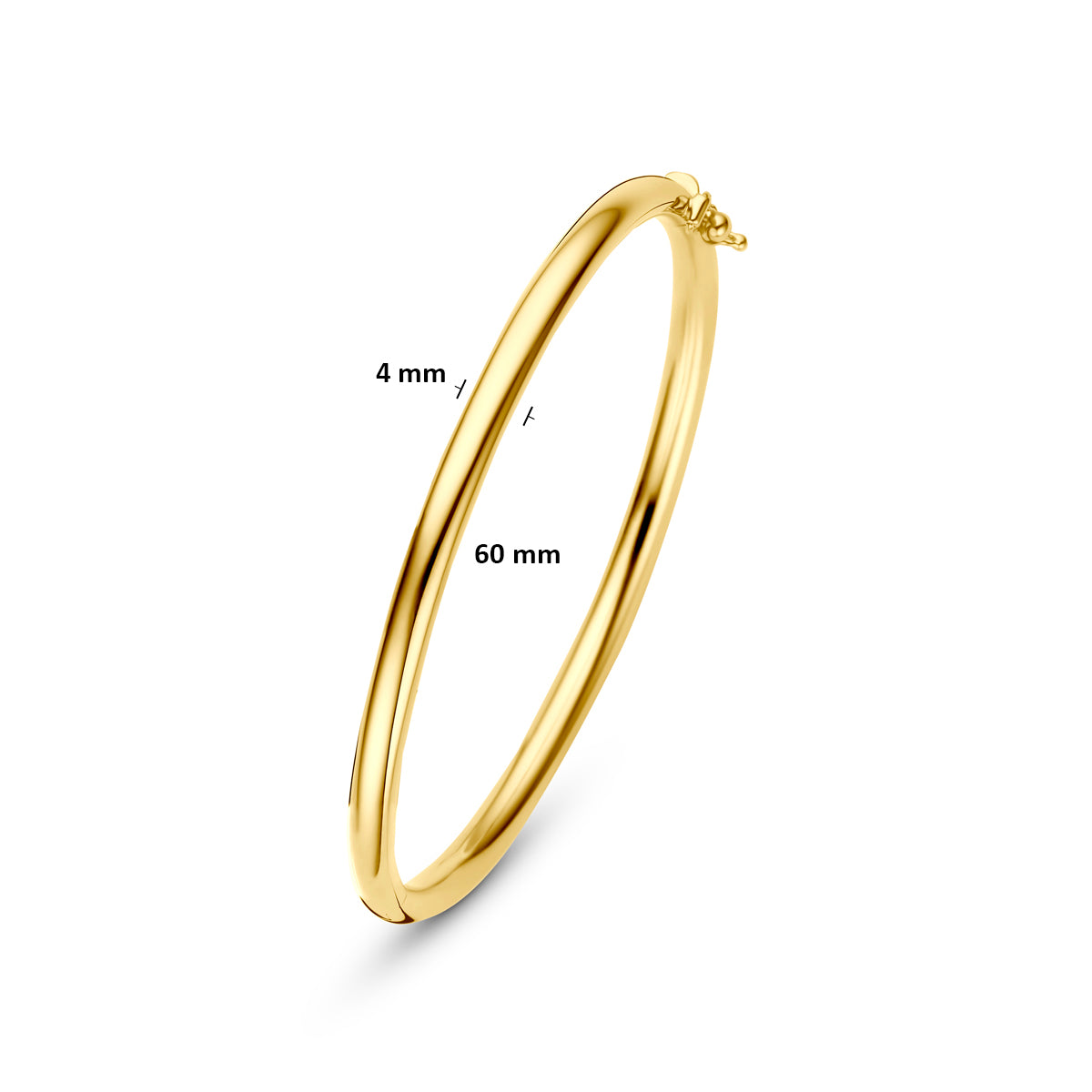 Bangle scharnier ronde buis 4.0 mm 60 mm
