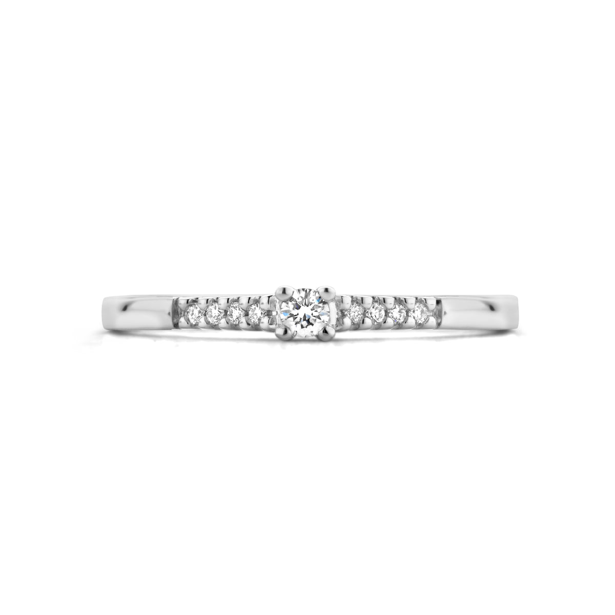 ring diamant 0.07ct h si