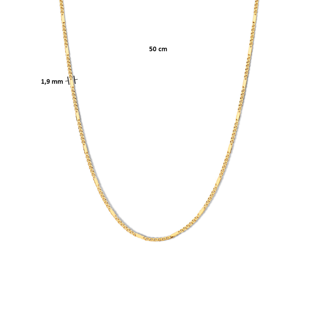 collier valkenoog met tussenstuk 1.9 mm