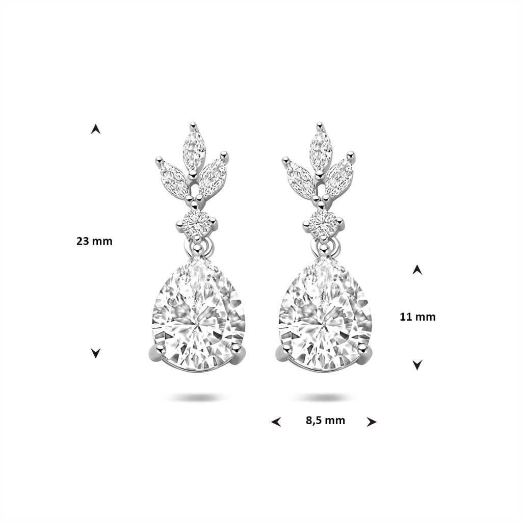 Oorhangers zirkonia 23 mm