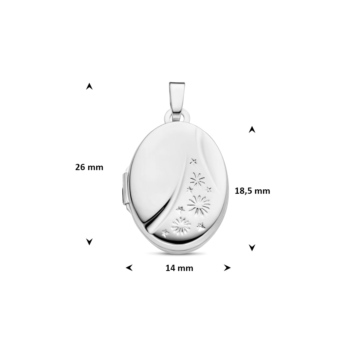 Medaillon ovaal 26 mm