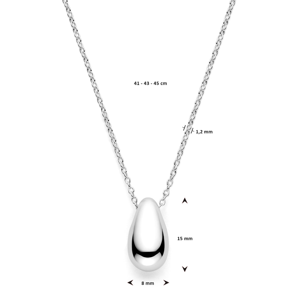 Collier druppel 41 - 43 - 45 cm