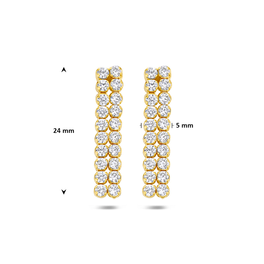 Oorhangers zirkonia 24 mm 1 micron
