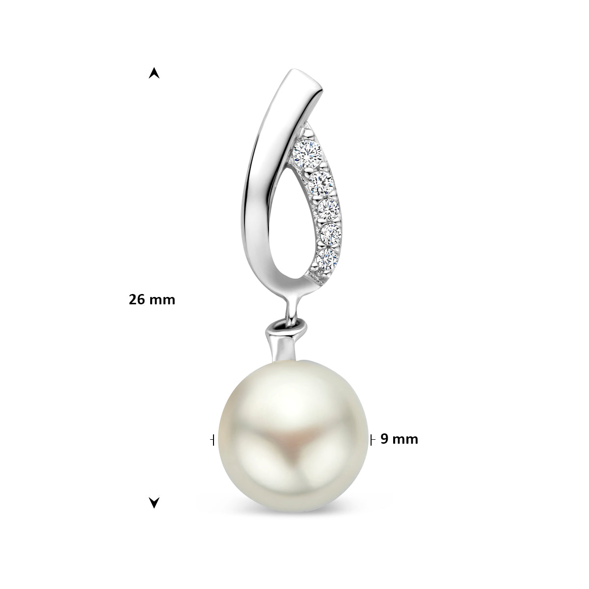 Hanger parel en zirkonia