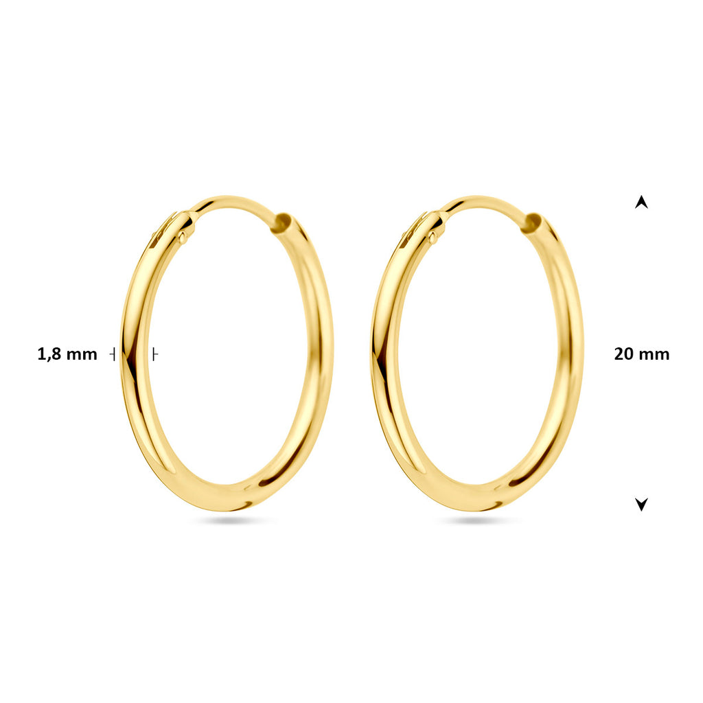 Oorringen 1.8 mm ronde buis