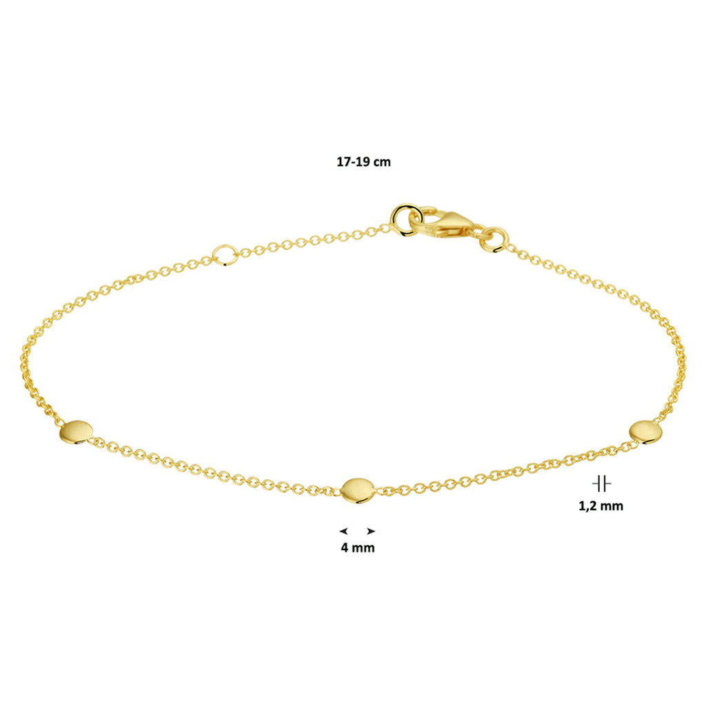 Armband rondjes 17 + 2 cm