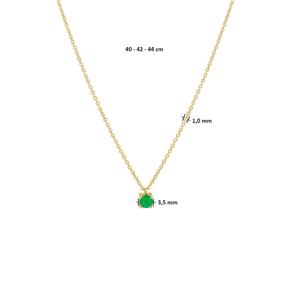 Collier smaragd 40 - 42 - 44 cm