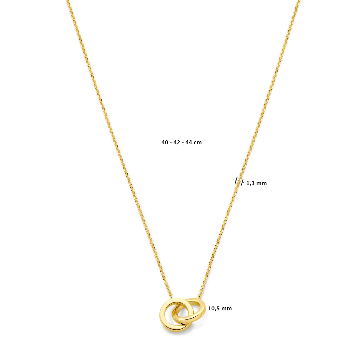 Collier rondjes 40 - 42 - 44 cm