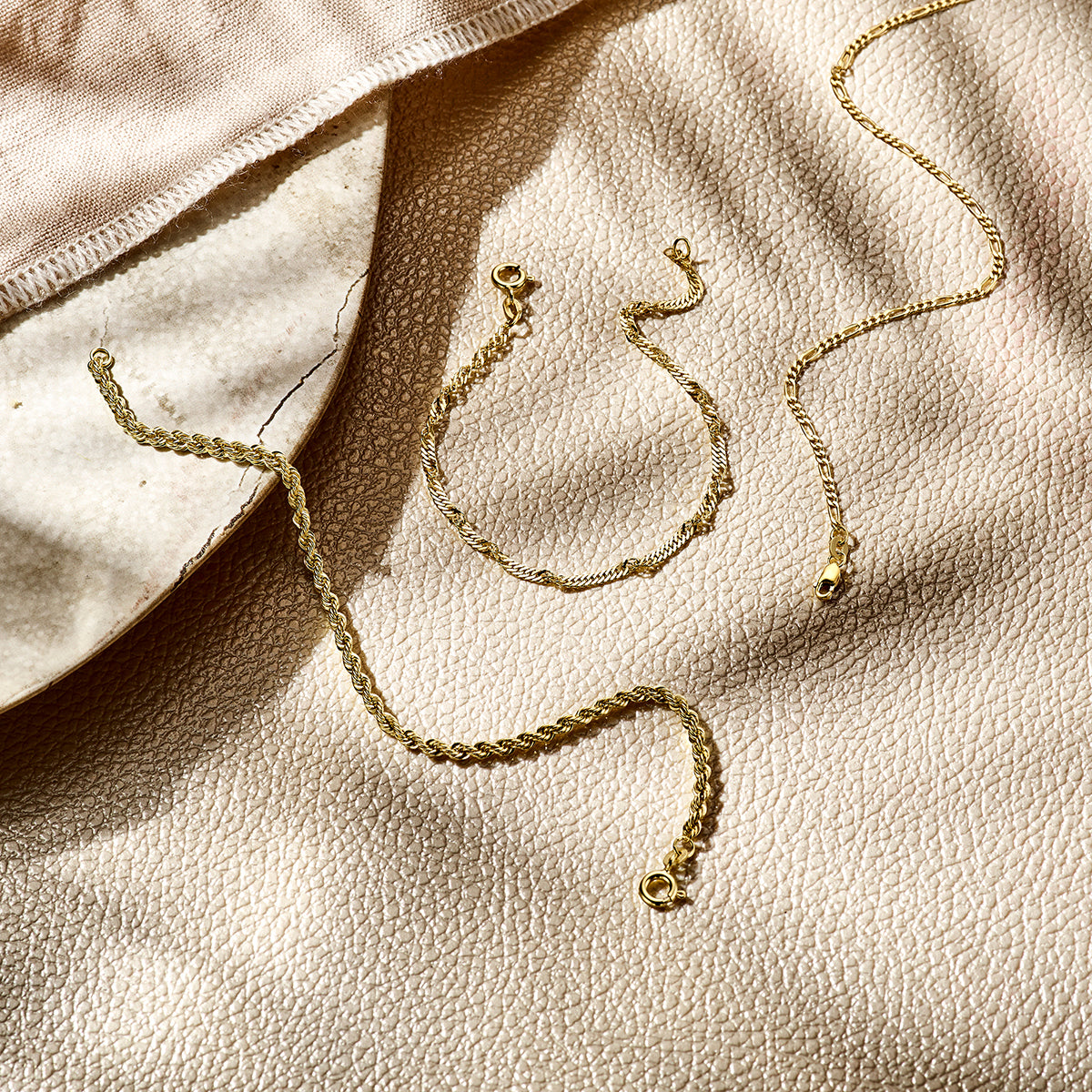 14k geelgouden koordarmband 2.7 mm