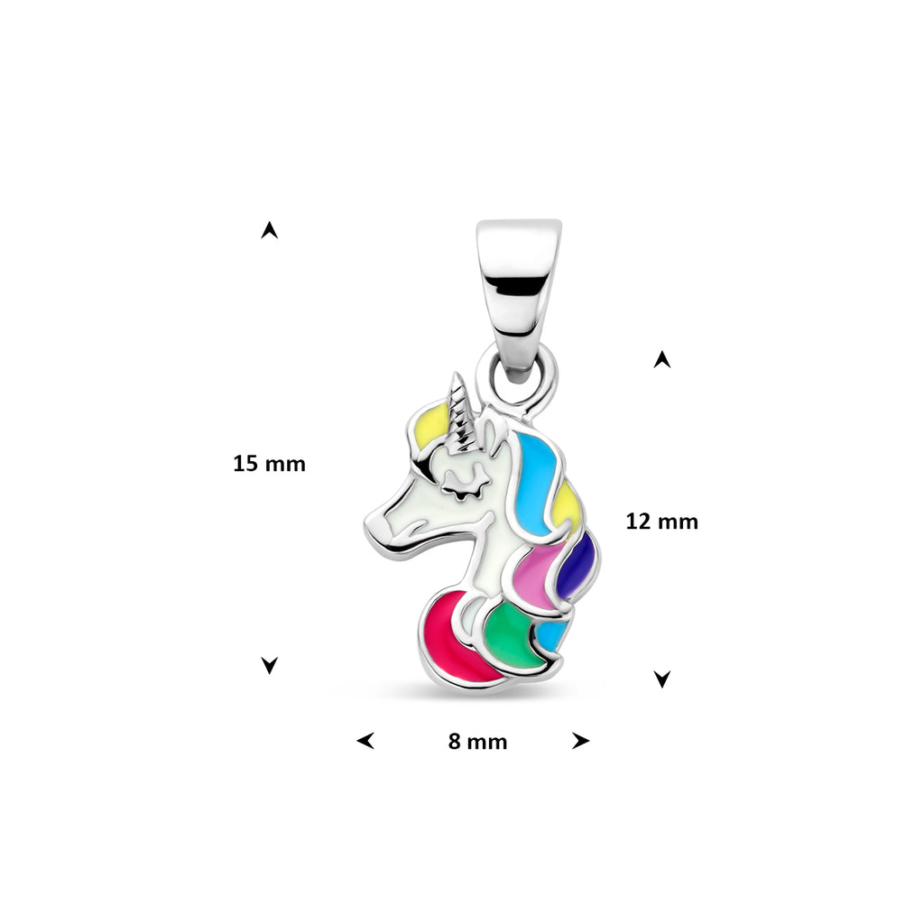 Zilver gerhodineerd bedels
