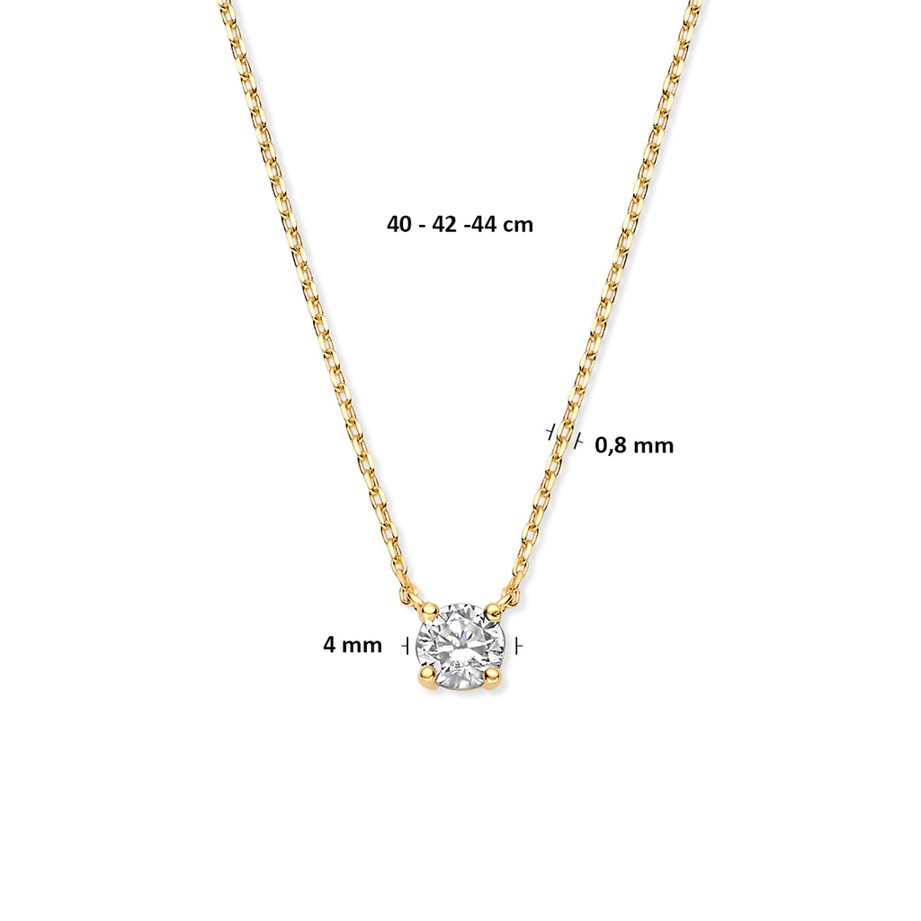 Collier zirkonia 40 - 42 - 44 cm