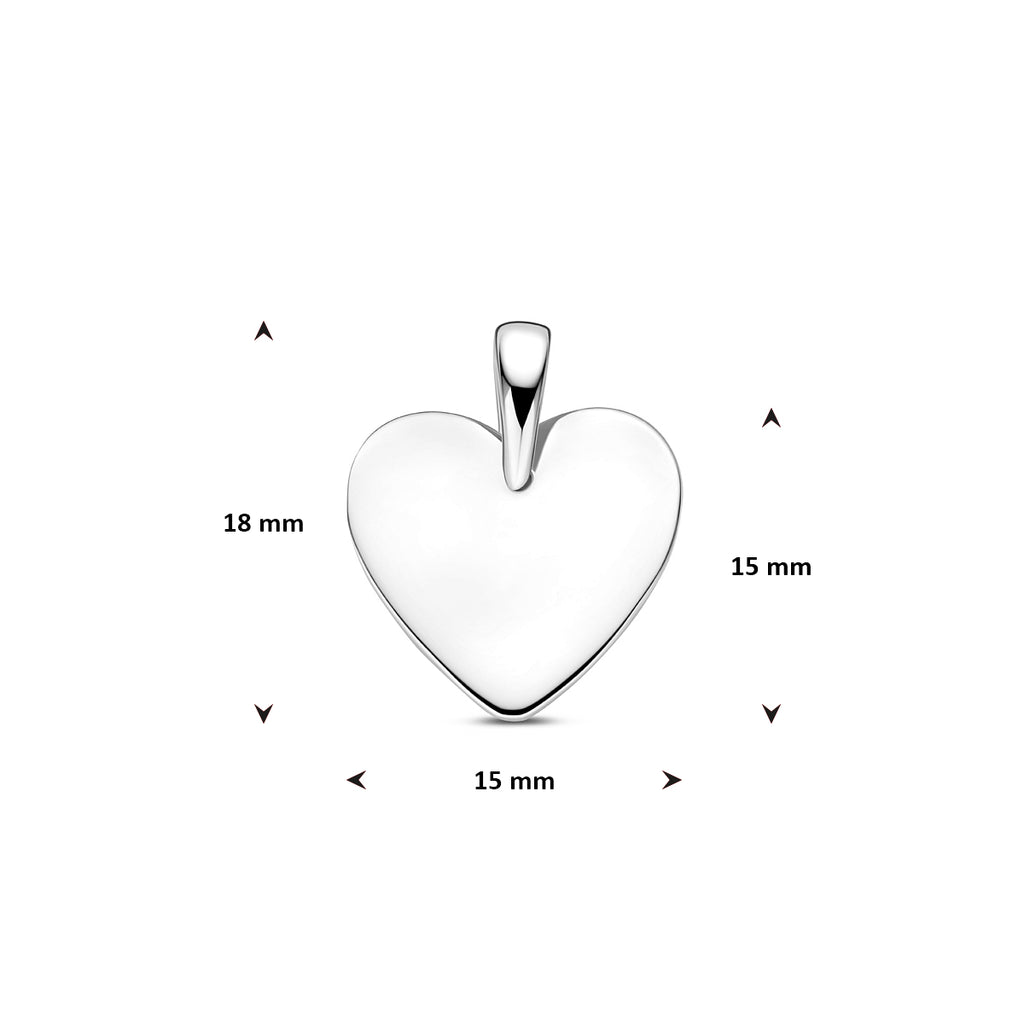 Graveerhanger hartje 18 mm