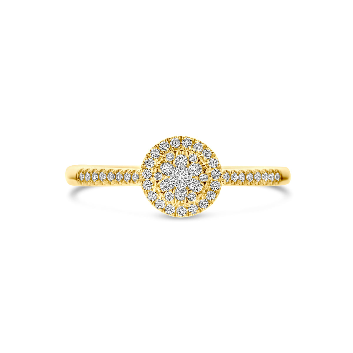 Ring diamant 0.19ct h si