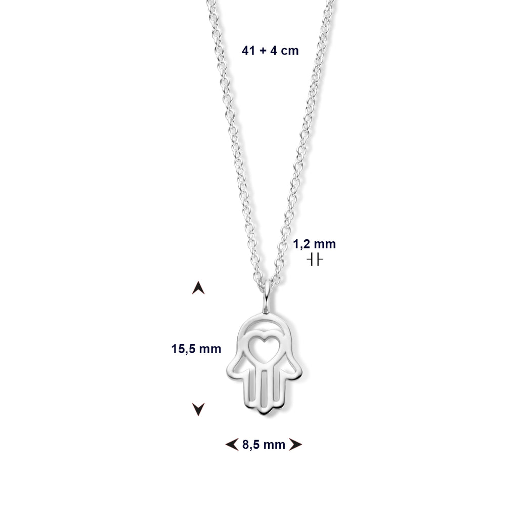 Collier handje van fatima 41 + 4 cm