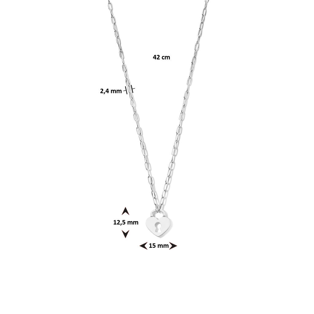 Collier hart slot 42 cm