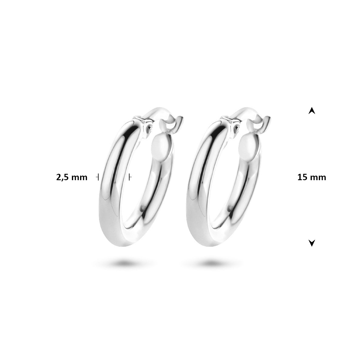 Oorringen ronde buis 2.5 mm