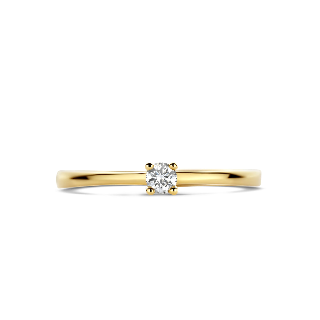 Ring diamant 0.10ct h si