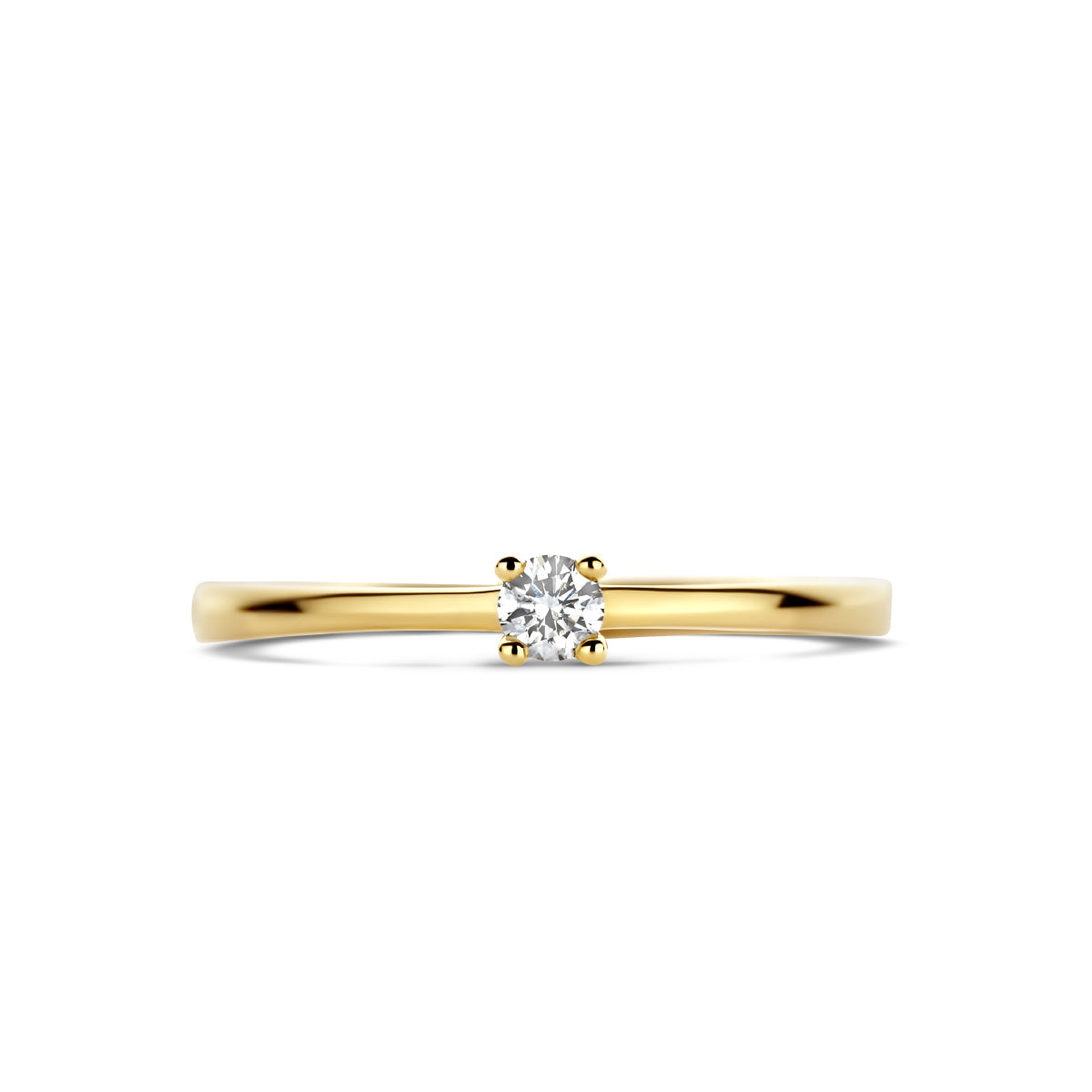 Ring diamant 0.10ct h si