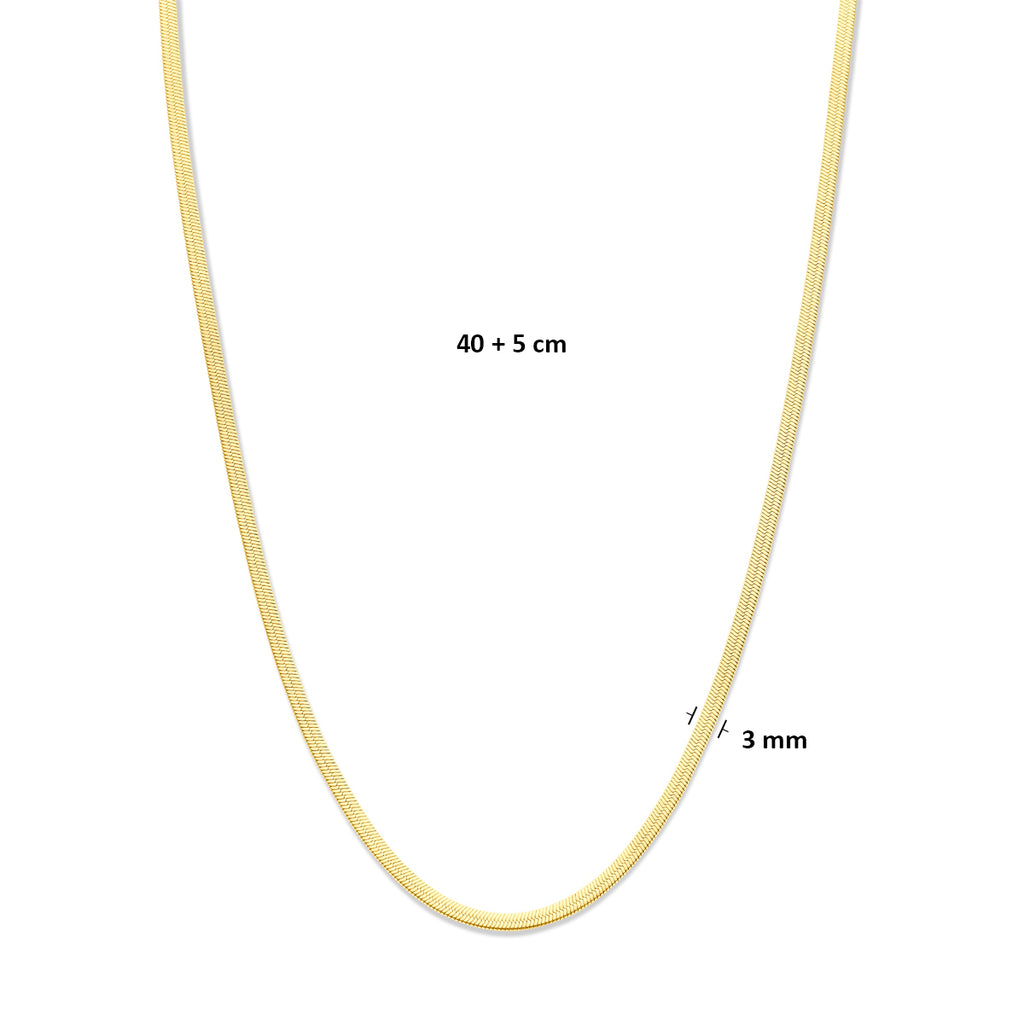 Collier omega ion plating 3.0 mm 40 + 5 cm