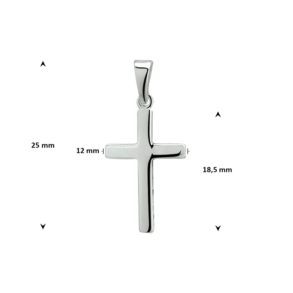 Zilver kruis bedels