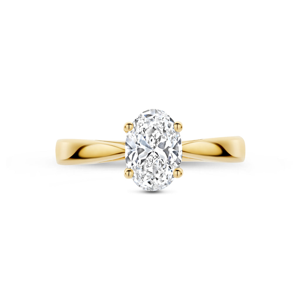 ring lab grown diamant 1.00ct h si