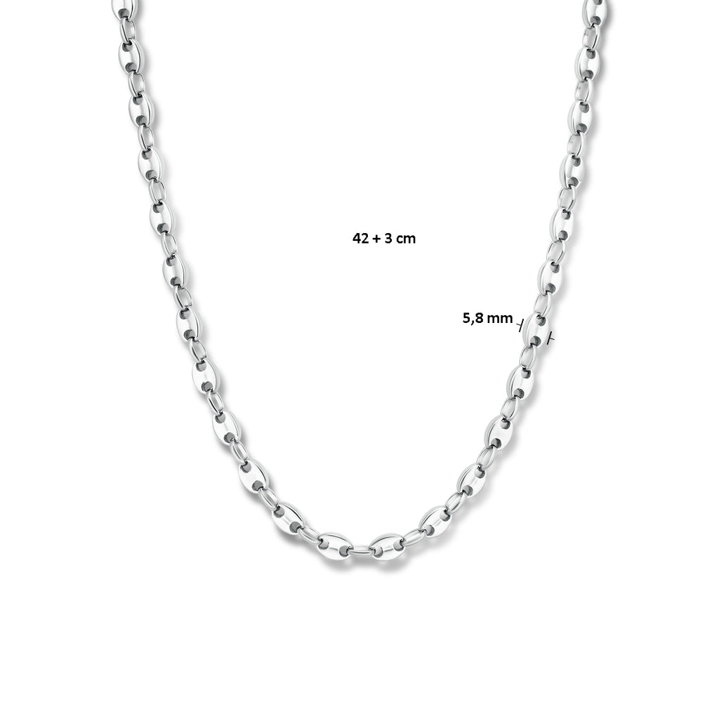 Collier koffieboon 42 + 3 cm