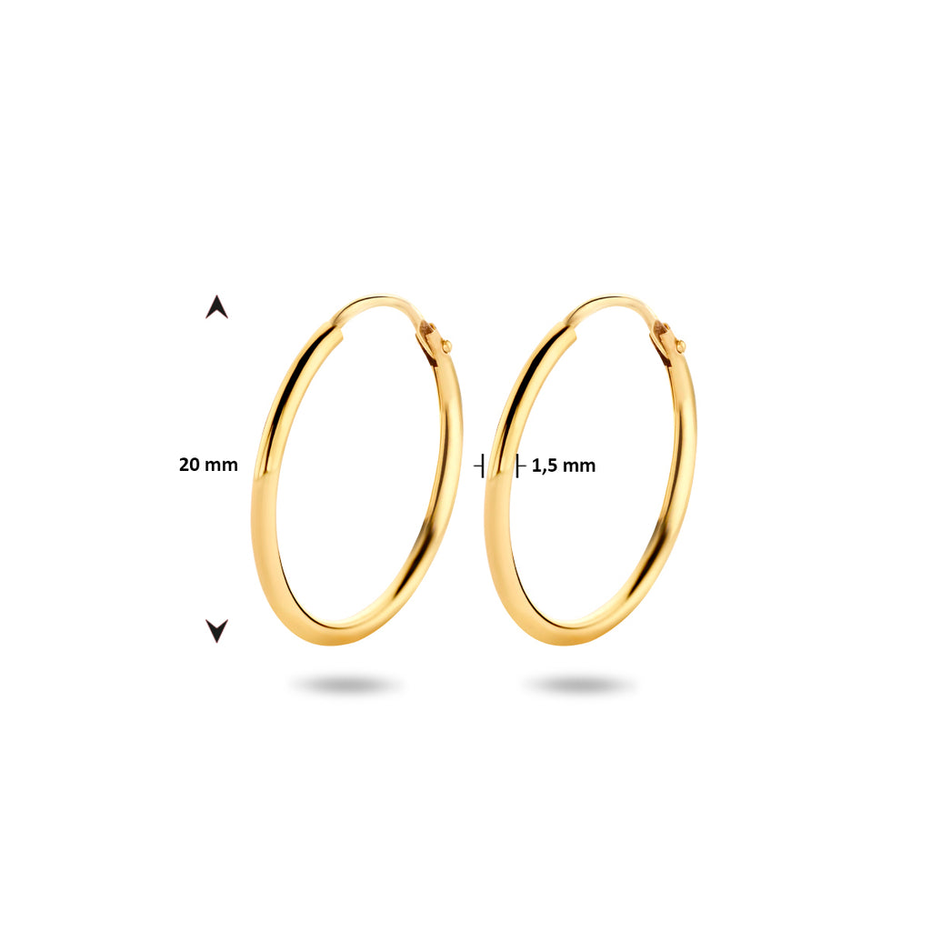 Oorringen 1.5 mm ronde buis
