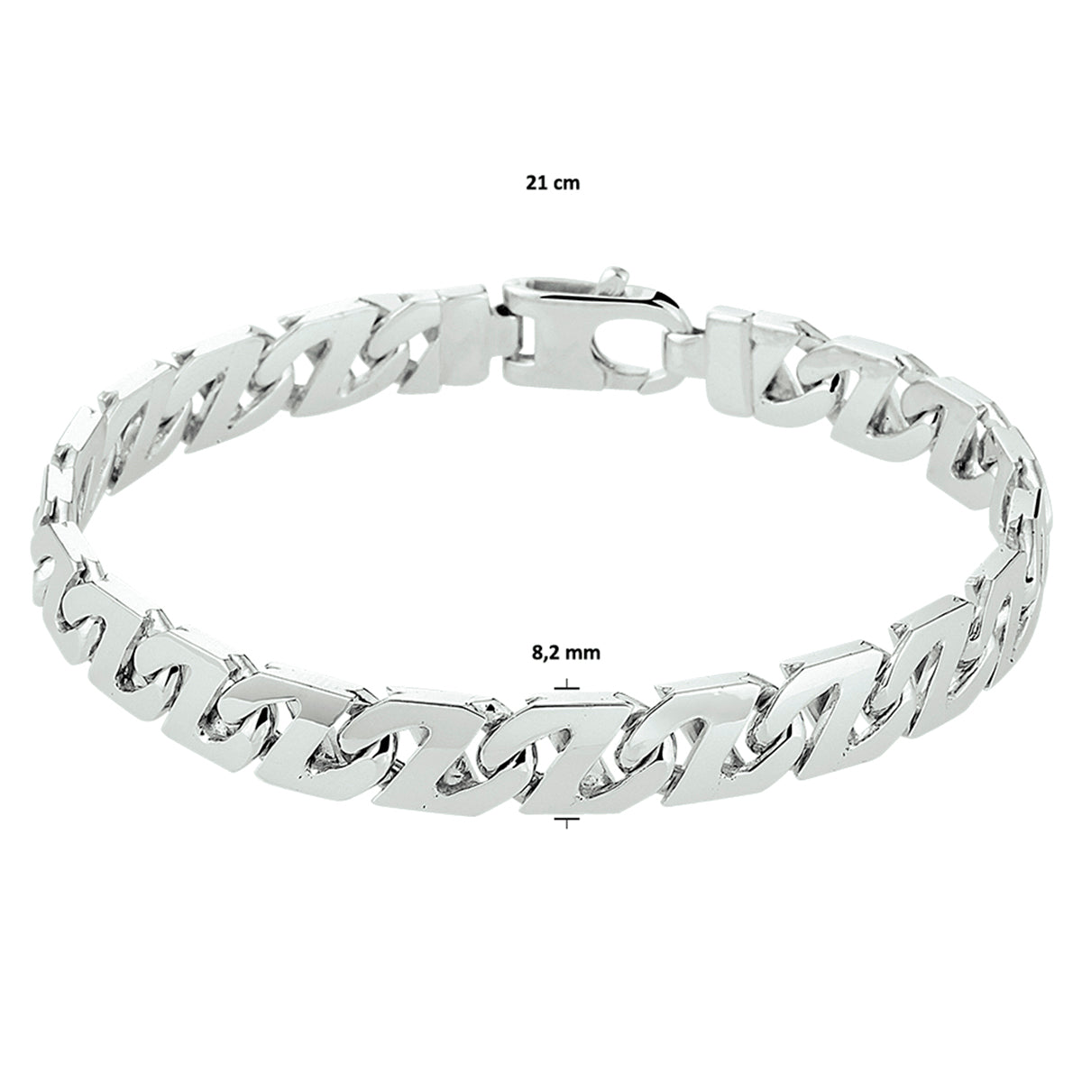 Armband gourmette 8.2 mm