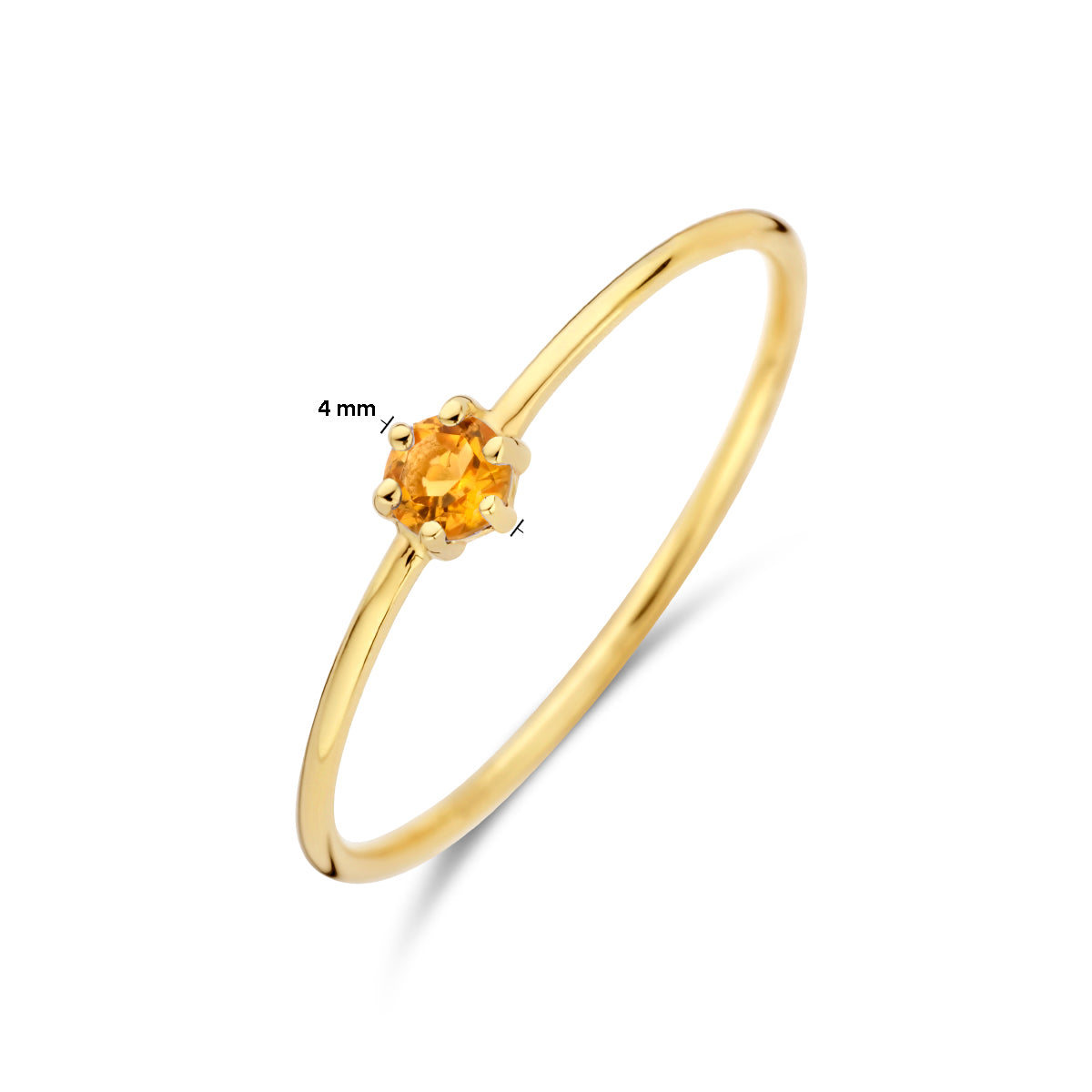 Ring met geboortesteen november citrien