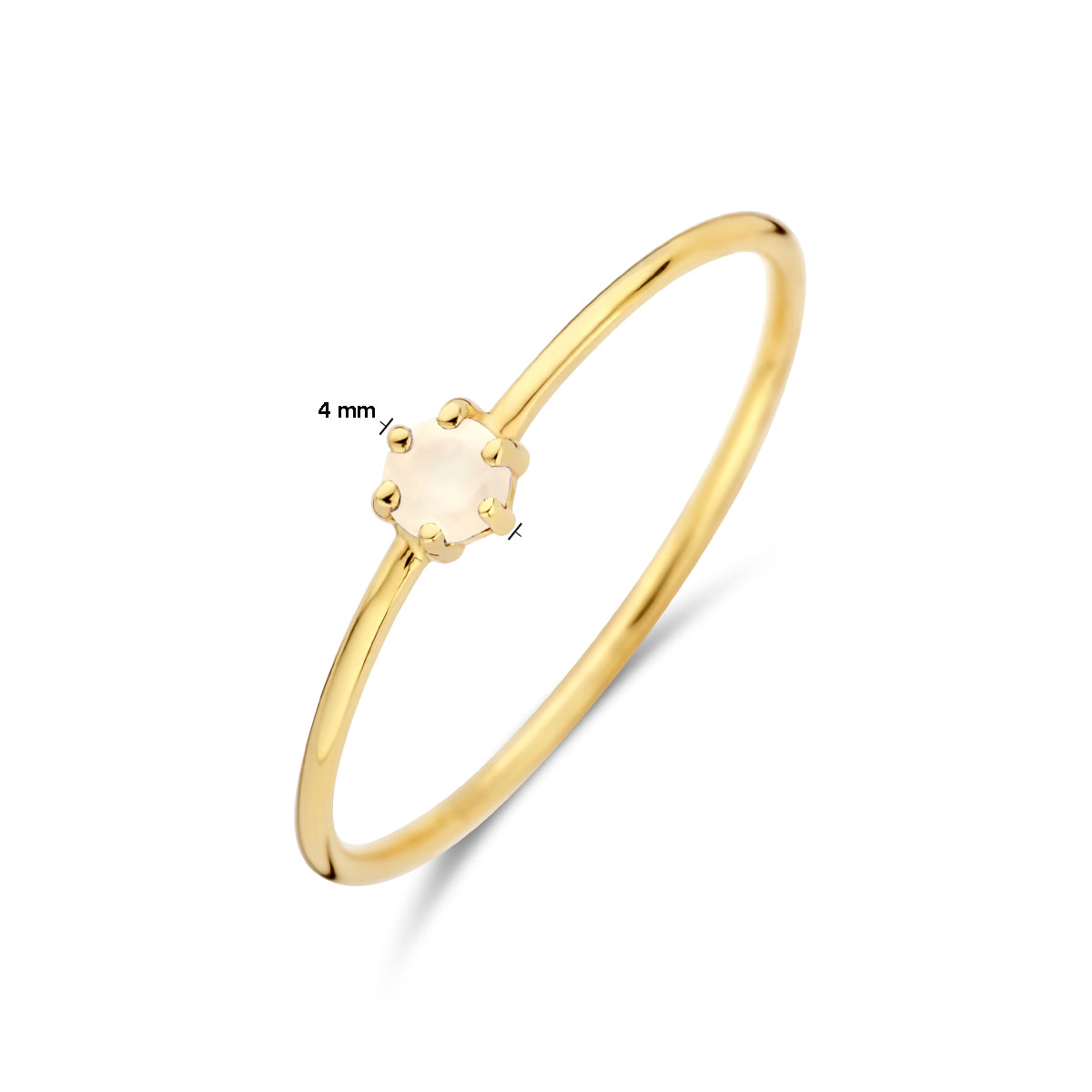 Ring met geboortesteen maansteen juni