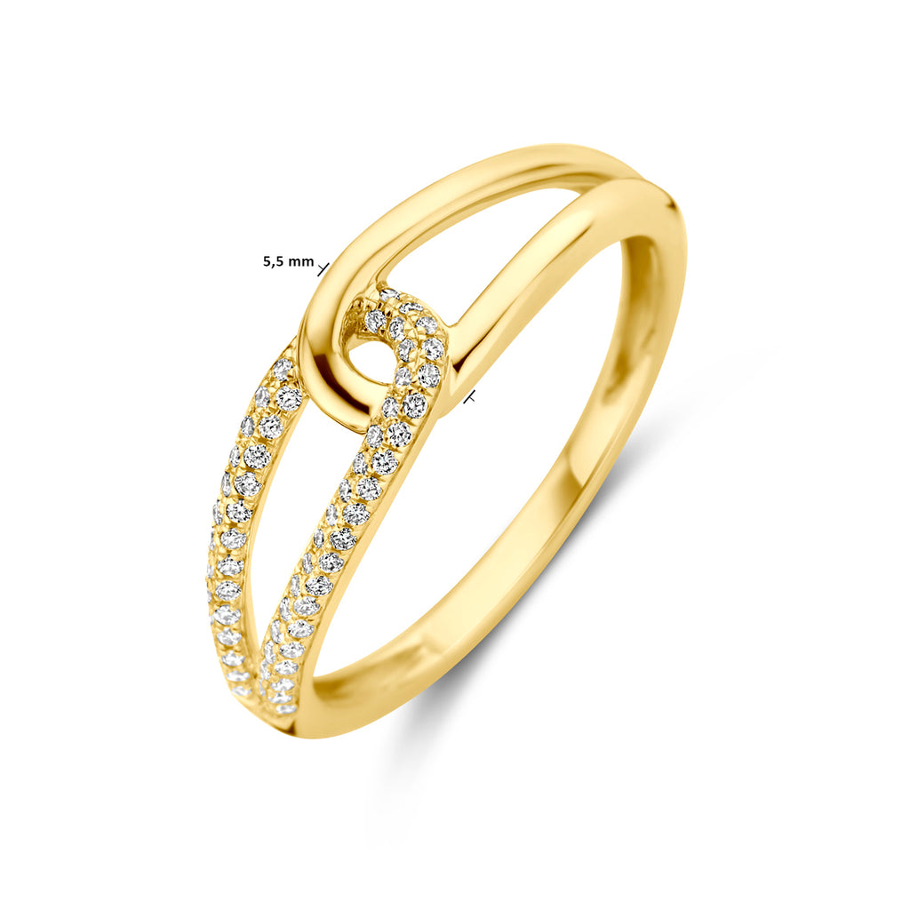 Ring diamant 0.14ct h si