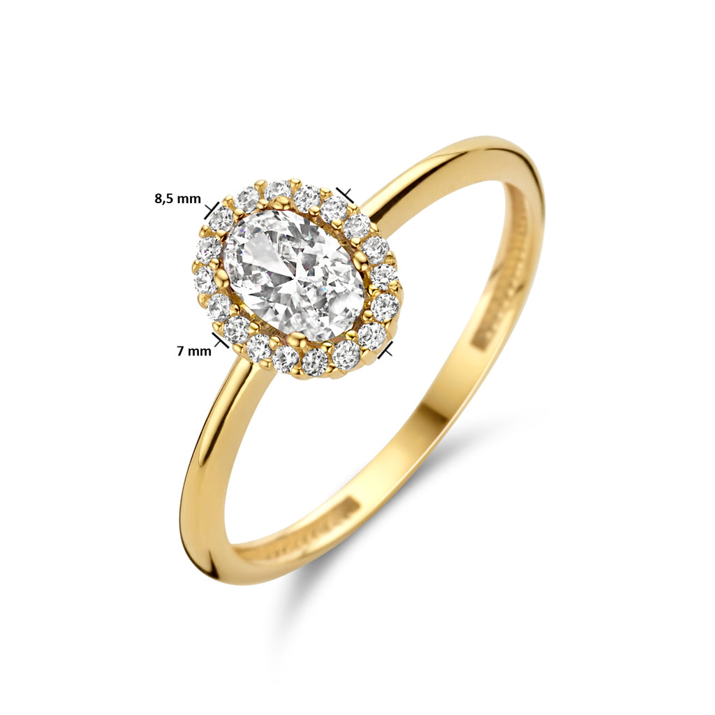 Ring zirkonia halo