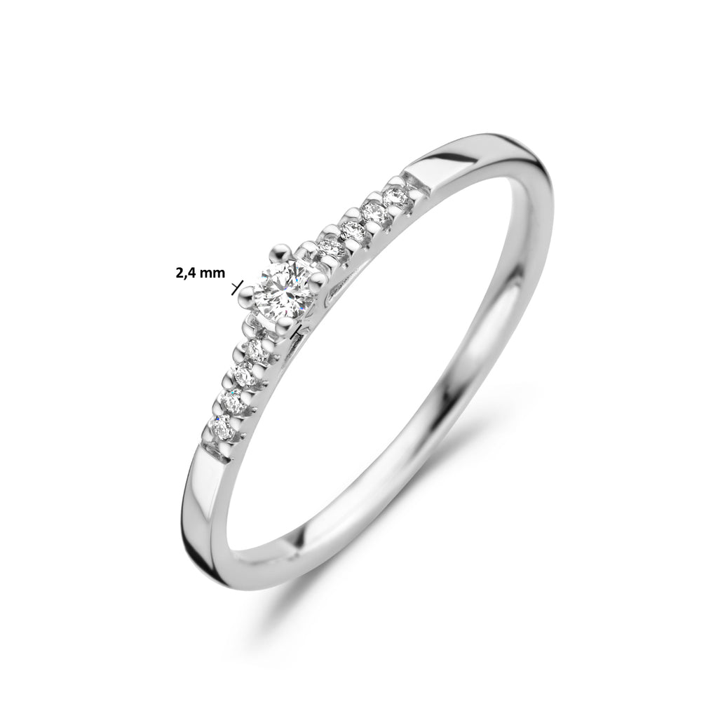 ring diamant 0.07ct h si