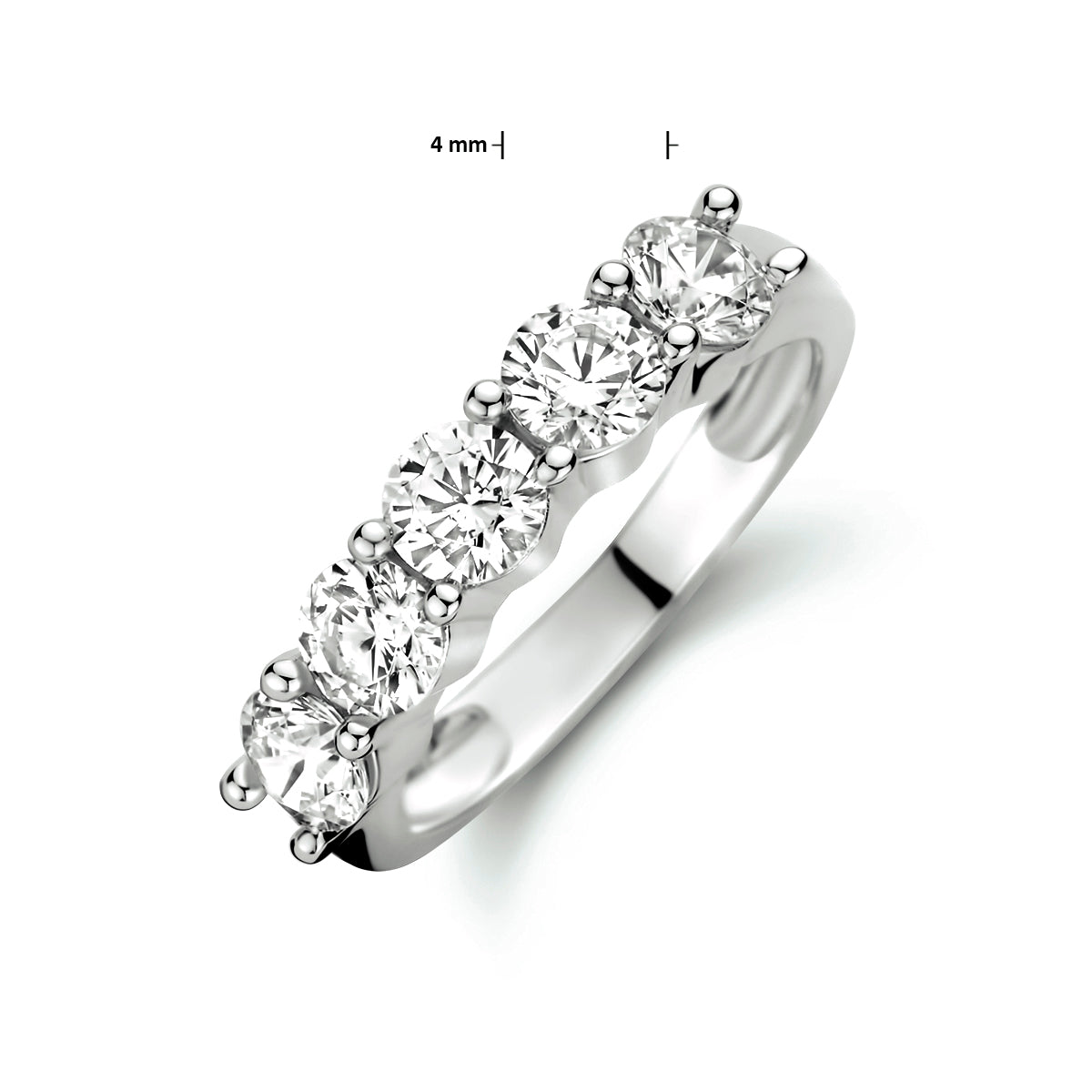 Ring - zilver zirkonia
