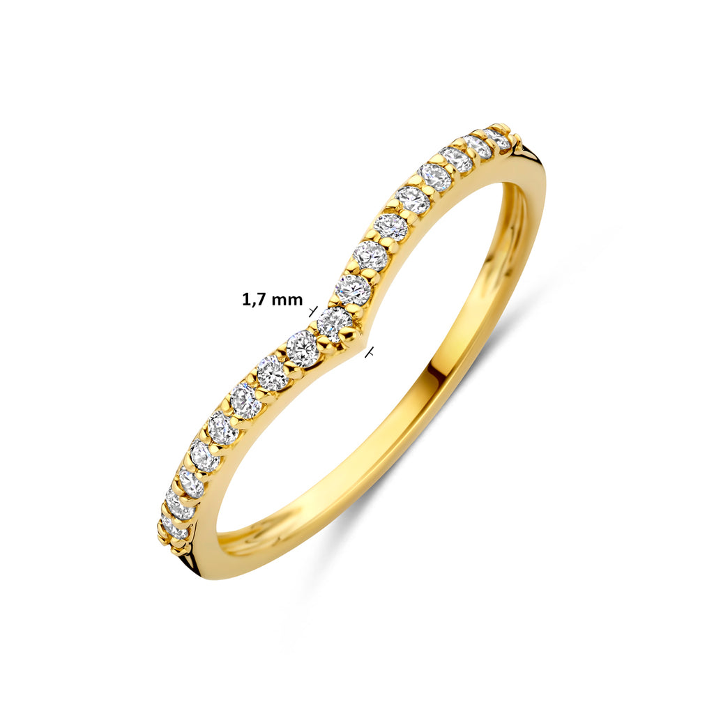ring lab grown diamant 0.17ct g vs