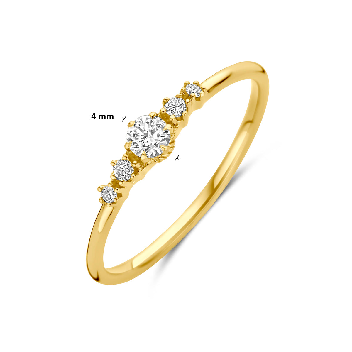 ring lab grown diamant 0.20ct f vs