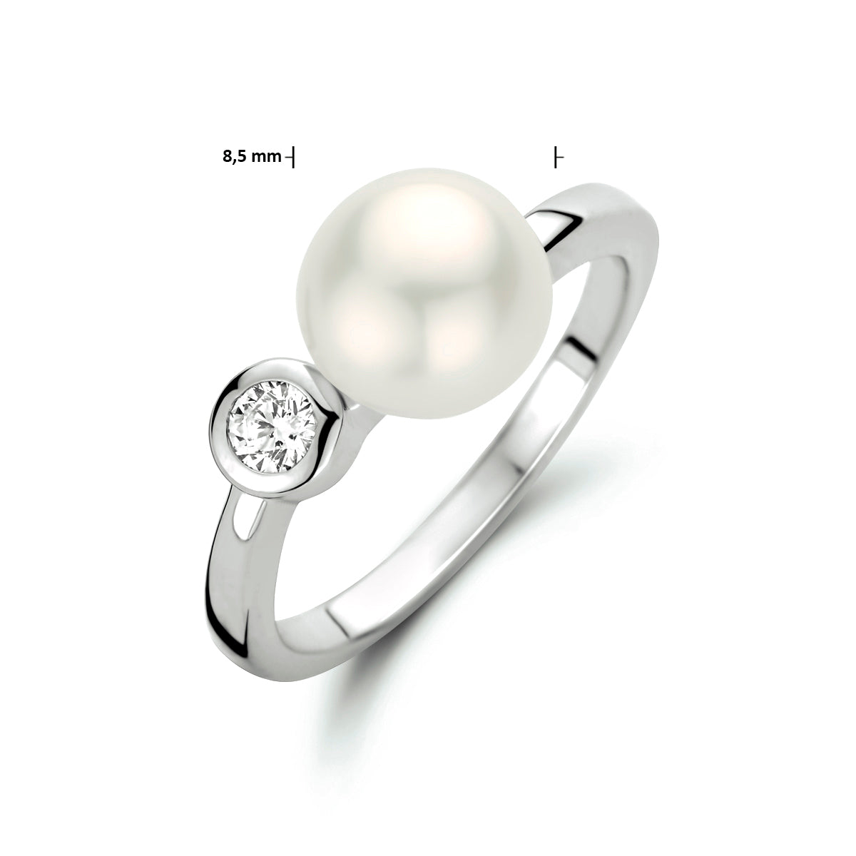 Ring parel en zirkonia