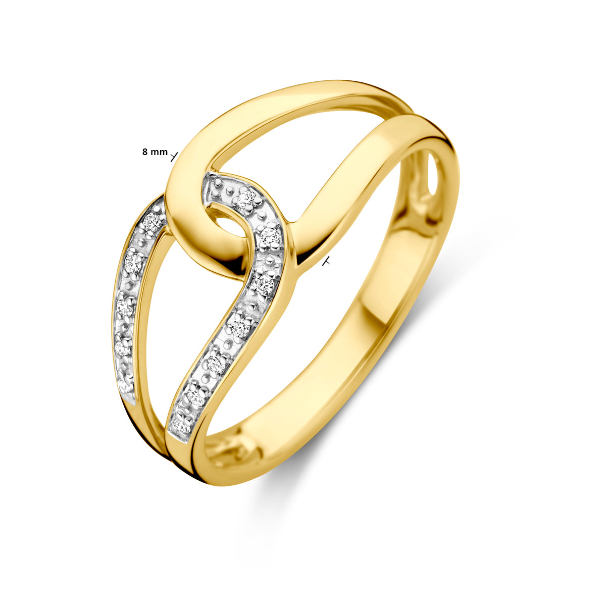 Ring diamant 0.03ct h si